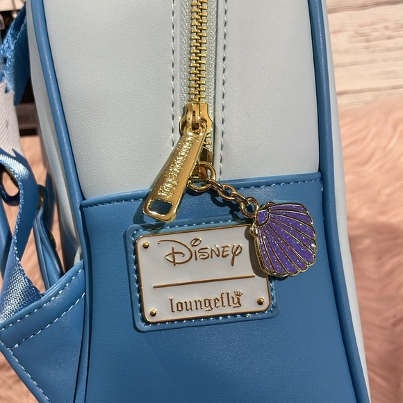 NWT Loungefly Little Mermaid Disney Stained Glass Mini Backpack - Picture 12 of 12